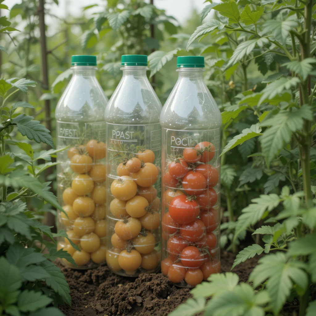 Huerto Vertical con Botellas de Plástico para Tomates 1 Huerto Vertical con Botellas de Plastico para Tomates