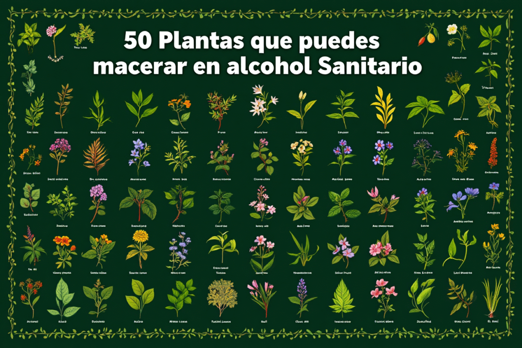 50 Plantas que puedes macerar en alcohol Sanitario 1 50 Plantas que puedes macerar en alcohol Sanitario