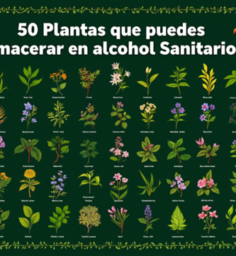 50 Plantas que puedes macerar en alcohol Sanitario