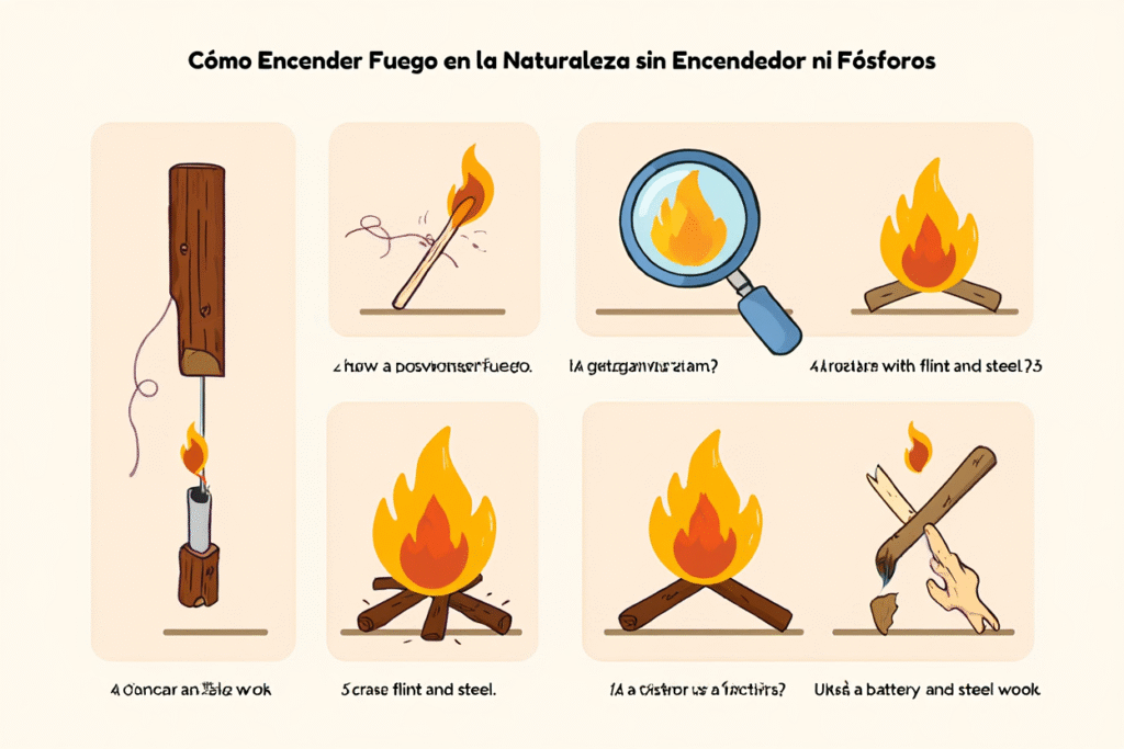 Cómo Encender Fuego en la Naturaleza sin Encendedor ni Fósforos 1 Como Encender Fuego en la Naturaleza sin Encendedor ni Fosforos