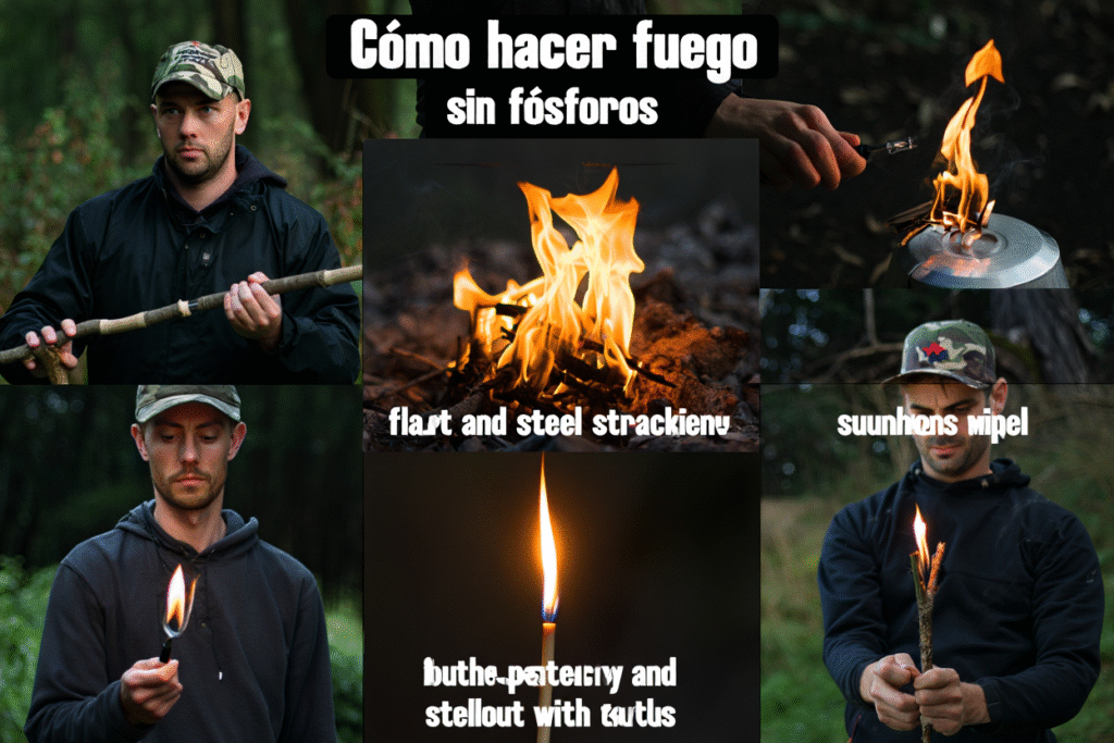 Cómo hacer fuego sin fósforos 1 Como hacer fuego sin fosforos