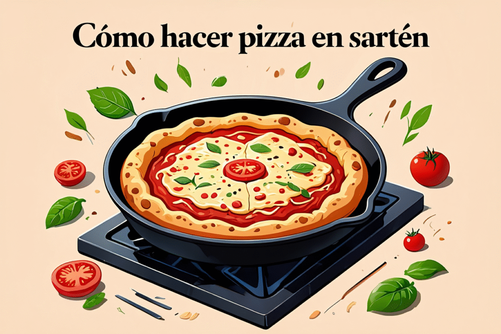 Cómo hacer pizza en sartén 1 Como hacer pizza en sarten