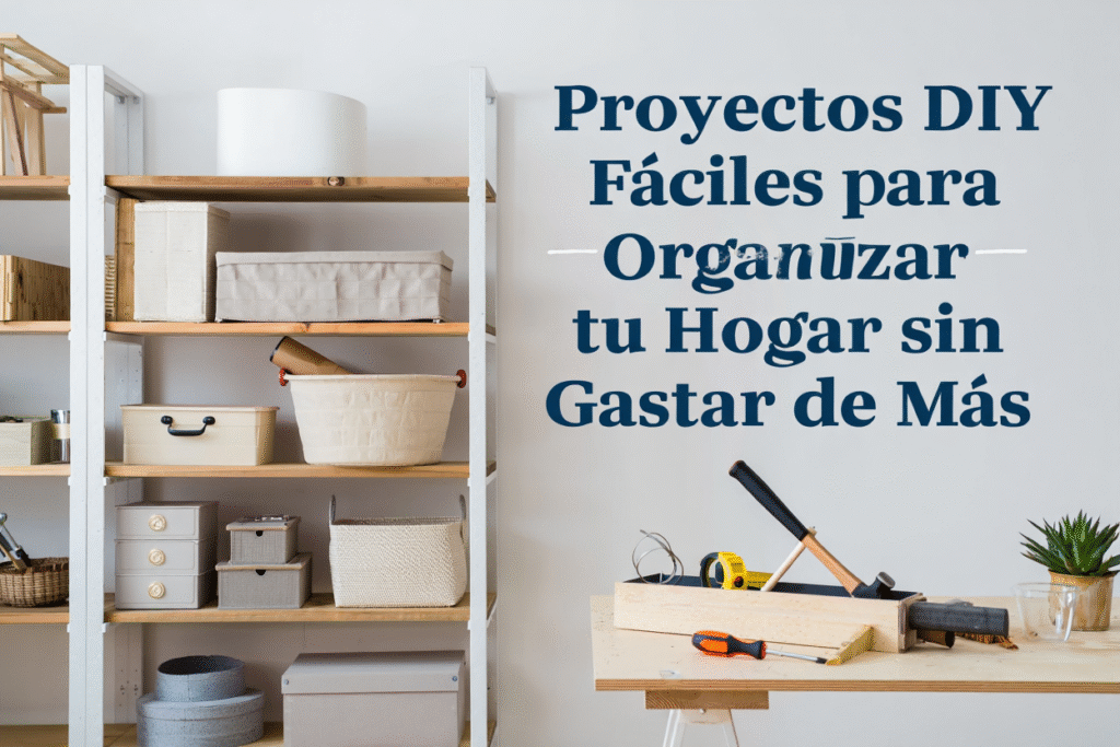 Proyectos DIY Fáciles para Organizar tu Hogar sin Gastar de Más 1 Proyectos DIY Faciles para Organizar tu Hogar sin Gastar de Mas
